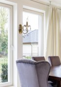 AURORA LAMPA KINKIET 1*40W E14 ZŁOTO