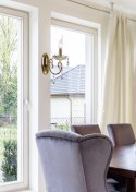 AURORA LAMPA KINKIET 1*40W E14 ZŁOTO