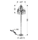 AURORA LAMPA PODŁOGOWA 5*40W E14 CHROM