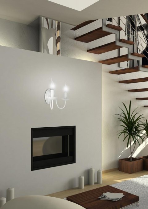BELLAGIO LAMPA KINKIET 2X40W E14 KREMOWY