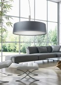 BLUM LAMPA WISZĄCA 3X60W E27 SREBRZYSTO SZARY