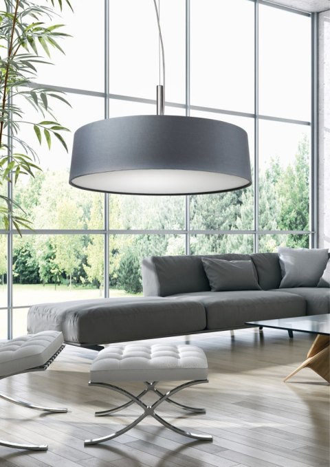 BLUM LAMPA WISZĄCA 3X60W E27 SREBRZYSTO SZARY