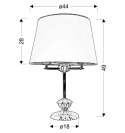 GRAND LAMPA GABINETOWA 3X40W E14 PATYNA