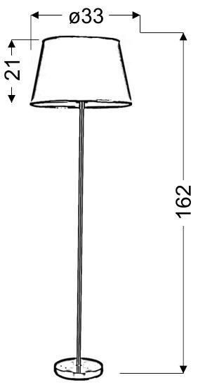 IBIS LAMPA PODŁOGOWA 1X60W E27 SATYNA