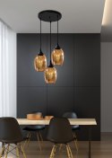 MARINA LAMPA WISZĄCA TALERZ 3X60W E27 MIEDZIANY