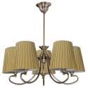 MOZART LAMPA WISZĄCA 5X60W E27 PATYNOWA MIEDŹ MIODOWY