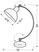 OLD LAMPA GABINETOWA 1X40W E27 BIAŁY