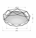 SVEN LAMPA SUFITOWA PLAFON 43 16W LED 3000K BIAŁY