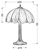TESSO LAMPA DUŻA 40 2*60W E27 PROMOCJA