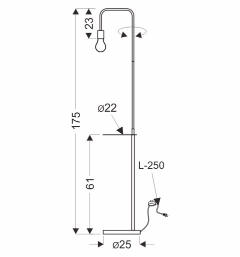 VIPER LAMPA PODŁOGOWA CZARNY+ZIELONY 1X40W E27