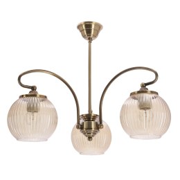 Lampa wisząca TORES stare złoto 3x60W E27 klasyczna oprawa sufitowa do salonu jadalni sypialni
