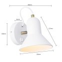 Light Prestige Kinkiet Astama biały 1xE27