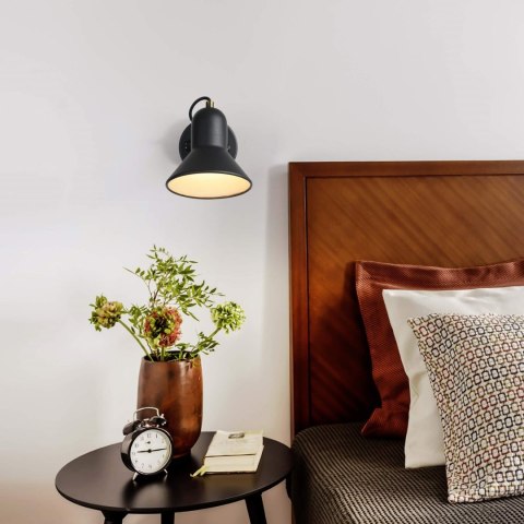 Light Prestige Kinkiet Astama czarny 1xE27