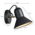 Light Prestige Kinkiet Astama czarny 1xE27