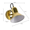 Light Prestige Kinkiet Astama złoty 1xE27
