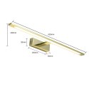 Light Prestige Kinkiet Isla złoty 62cm IP44 LED 4000K