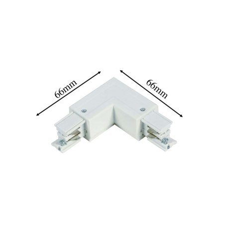 Light Prestige Łącznik L 3F lewy biały