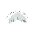 Light Prestige Łącznik L 3F prawy biały