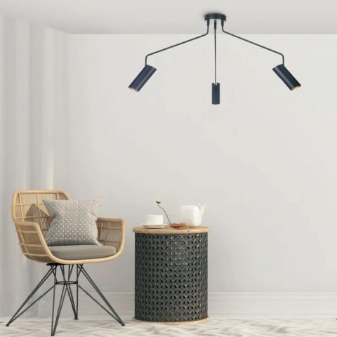 Light Prestige Lampa wisząca Futuro czarna 3xGU10