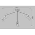 Light Prestige Lampa wisząca Futuro czarna 3xGU10
