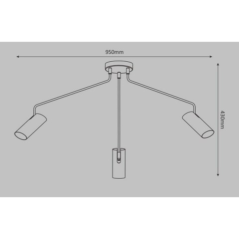 Light Prestige Lampa wisząca Futuro czarna 3xGU10