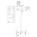 Light Prestige Lampa wisząca Lungo 1 czarna 1xG9