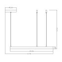 Light Prestige Lampa wisząca Midway złota LED 3000K