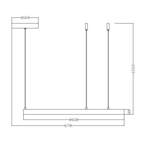 Light Prestige Lampa wisząca Midway złota LED 3000K