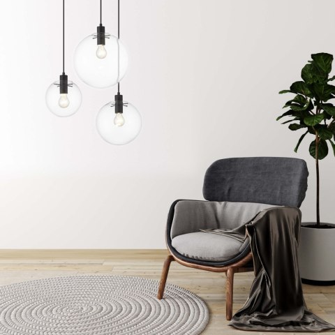 Light Prestige Lampa wisząca Puerto czarna 1xE27