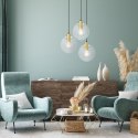 Light Prestige Lampa wisząca Puerto złota 1xE27