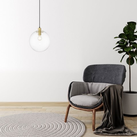 Light Prestige Lampa wisząca Puerto złota 1xE27