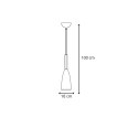 Light Prestige Lampa wisząca Solin 1 złota 1xE27