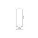 Light Prestige Tuba natynkowa Manacor 17 cm oczko biało - złote 1xGU10