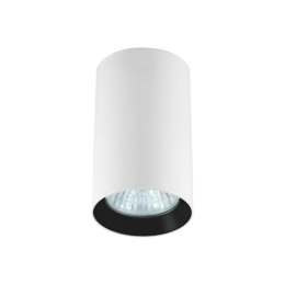 Light Prestige Tuba natynkowa Manacor 9 cm biało - czarna 1xGU10
