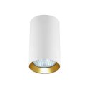 Light Prestige Tuba natynkowa Manacor 9 cm biało - złote 1xGU10