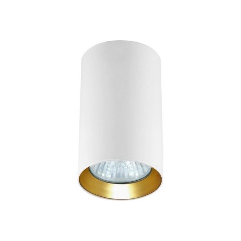 Light Prestige Tuba natynkowa Manacor 9 cm biało - złote 1xGU10