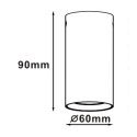 Light Prestige Tuba natynkowa Manacor 9 cm czarna 1xGU10