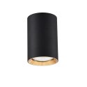 Light Prestige Tuba natynkowa Manacor 9 cm czarno - złota 1xGU10