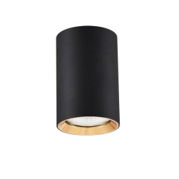 Light Prestige Tuba natynkowa Manacor 9 cm czarno - złota 1xGU10