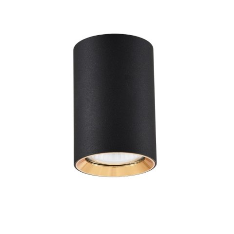 Light Prestige Tuba natynkowa Manacor 9 cm czarno - złota 1xGU10