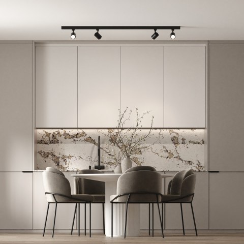 Light Prestige Zestaw oświetlenia szynowego Snow SET 3F czarny 4xGU10