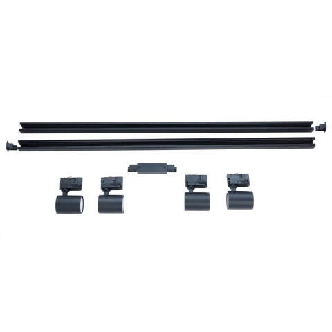 Light Prestige Zestaw oświetlenia szynowego Snow SET 3F czarny 4xGU10