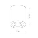 Light Prestige Faro XL oprawa natynkowa czarna