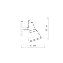 Light Prestige Kinkiet Auletta miedziany 1xE14