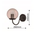 Light Prestige Kinkiet Hook czarny 1xE27