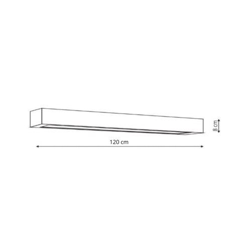 Light Prestige Kinkiet Ibros 120 cm biały IP44 LED CCT