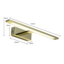 Light Prestige Kinkiet Isla złoty 41cm IP44 LED CCT