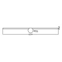 Light Prestige Kinkiet Modern Slim 60 cm złoty LED 3000K