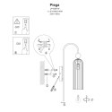 Light Prestige Kinkiet Piega 1 biały 1xE14