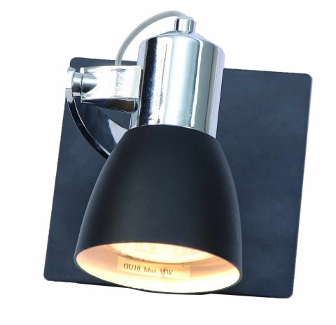 Light Prestige Kinkiet Rawenna czarno - srebrny